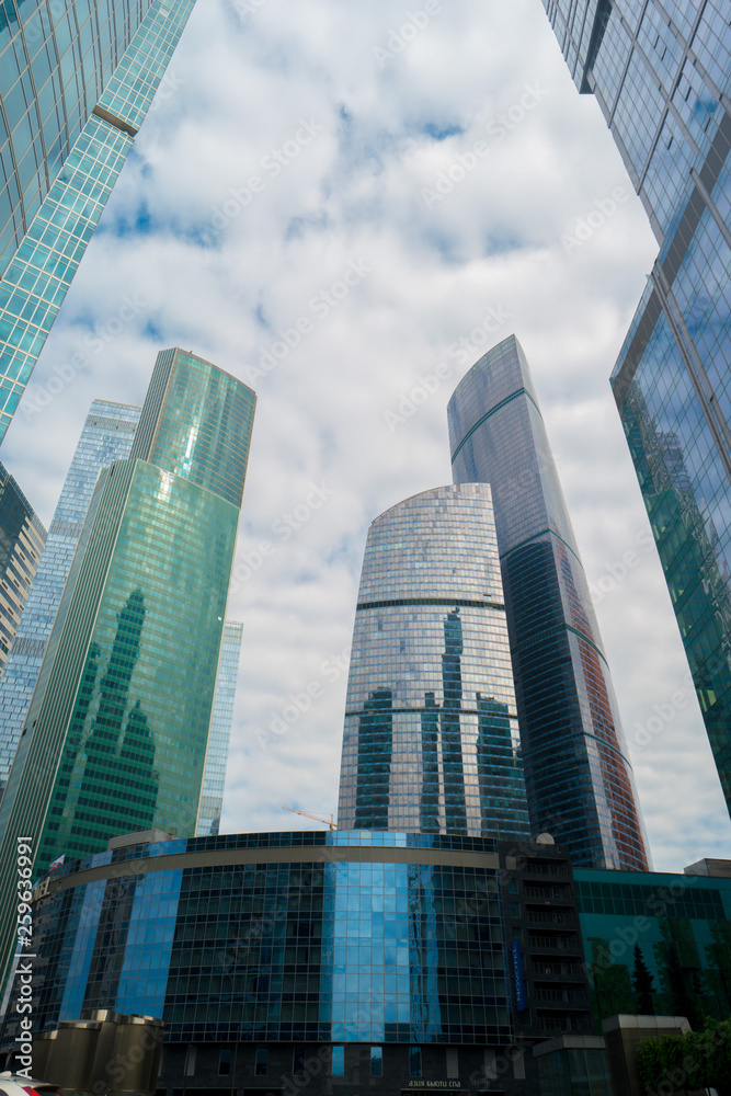 Moscow city downtown