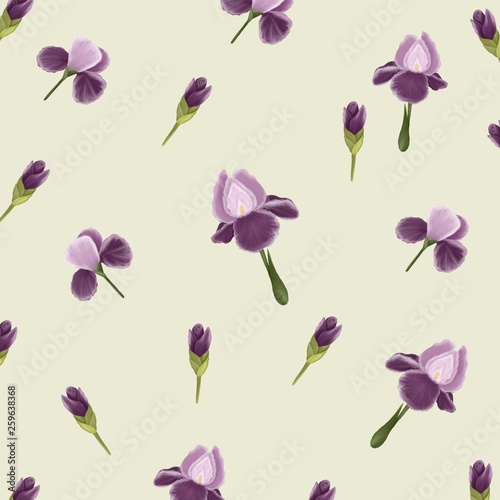 Spring background with flowers 