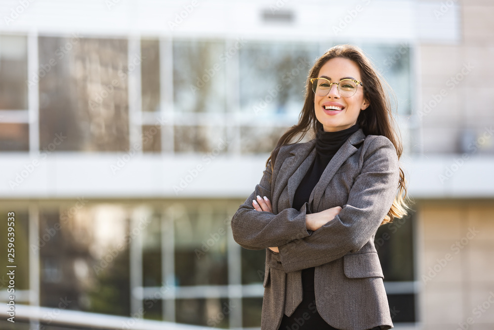 Fototapeta premium Beautiful young professional businesswoman