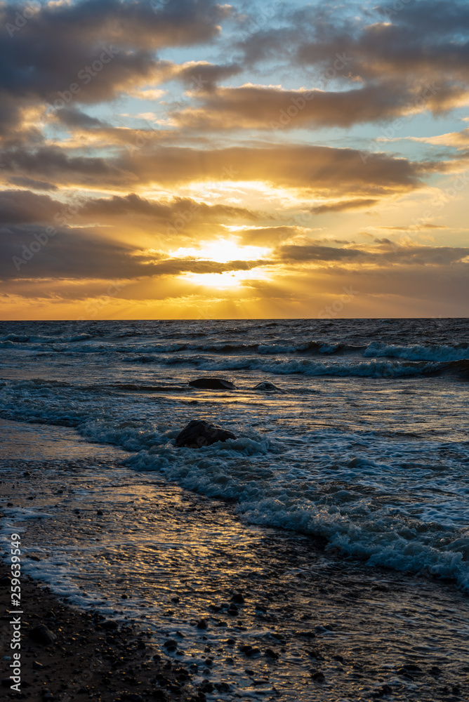 storm weather on the beach by rocky sea shore storm weather on the beach by rocky sea shore