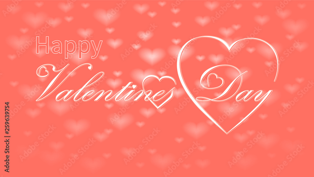 Valentines Day calligraphy design, vector text Valentines Day calligraphy design, vector text