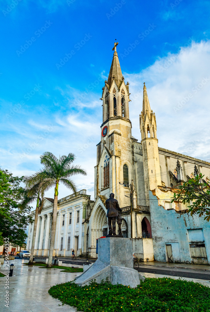 Iglesia del Sagrado Corazon de Jesus or Church of the Sacred Heart of Jesus, old cathedral of Camaguey city, Cuba