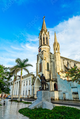 Iglesia del Sagrado Corazon de Jesus or Church of the Sacred Heart of Jesus, old cathedral of Camaguey city, Cuba