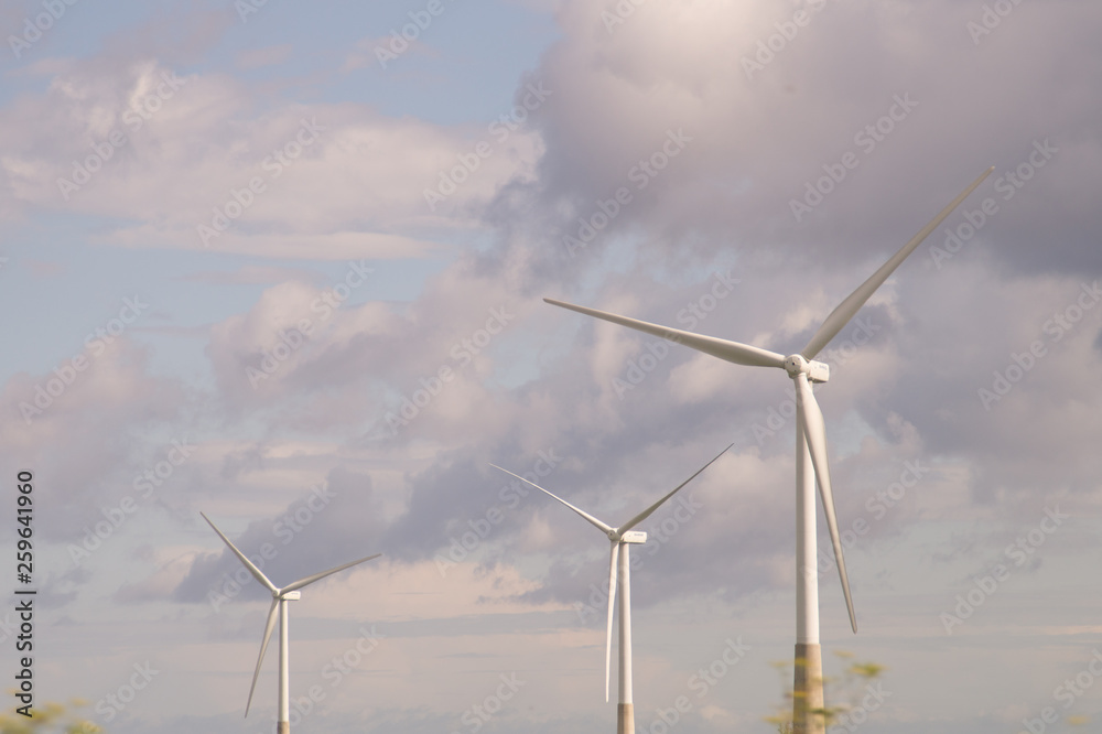 Wind turbine generating electricity backgrounond