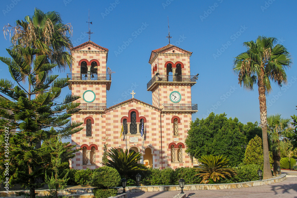The Catholic Church on the island of Zakynthos (Greece)