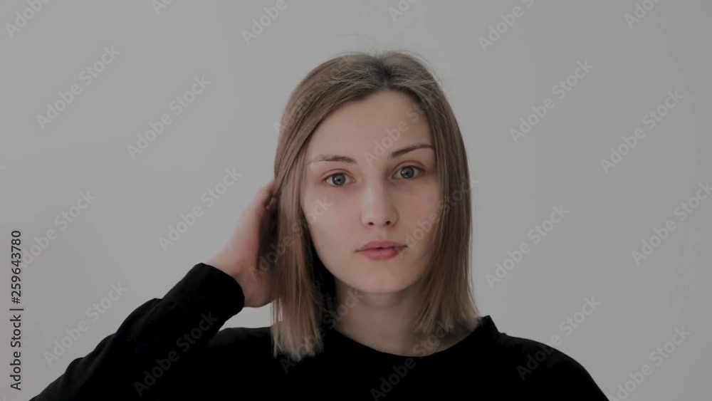 Portrait of a very beautiful girl looking at the camera. Portrait of a very beautiful girl looking at the camera.