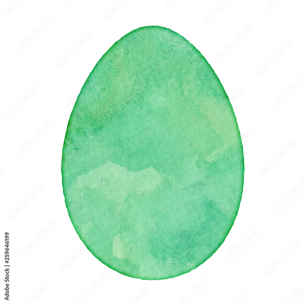 Watercolor Isolated Egg Watercolor Isolated Egg
