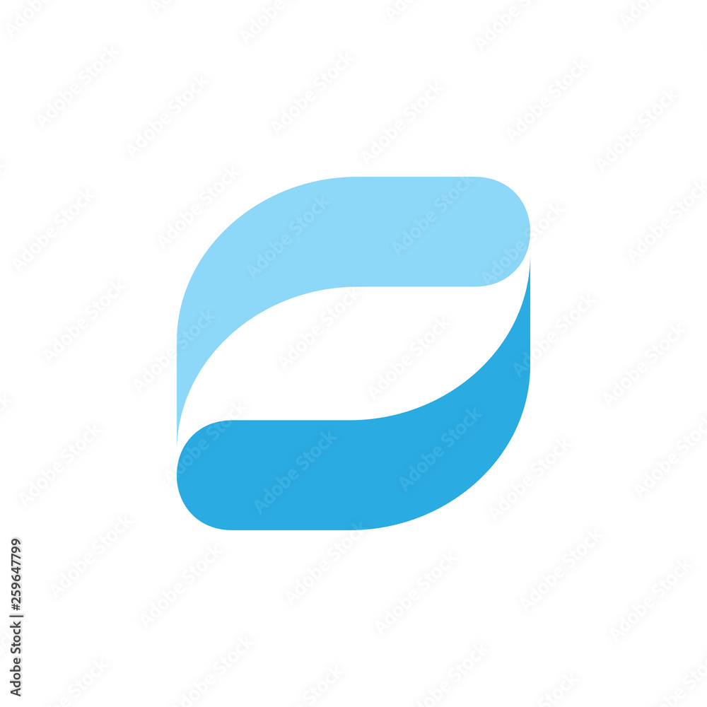 simple circle water rotate logo vector simple circle water rotate logo vector