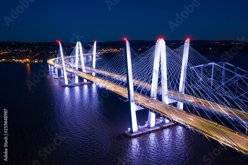 Aerial view of the New Tappan Zee Bridge