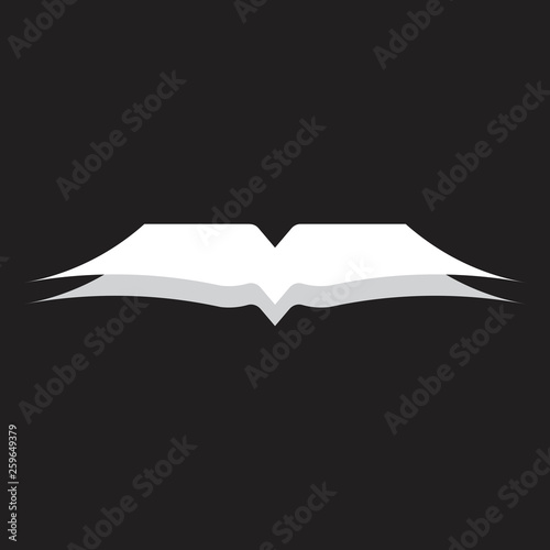 simple 3d book shadow design decoration vector