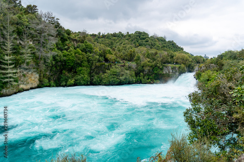 Huka falls waterfalls in New Zealand