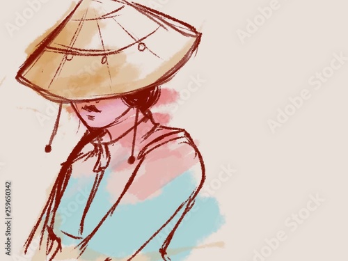 Asian Hat Girl