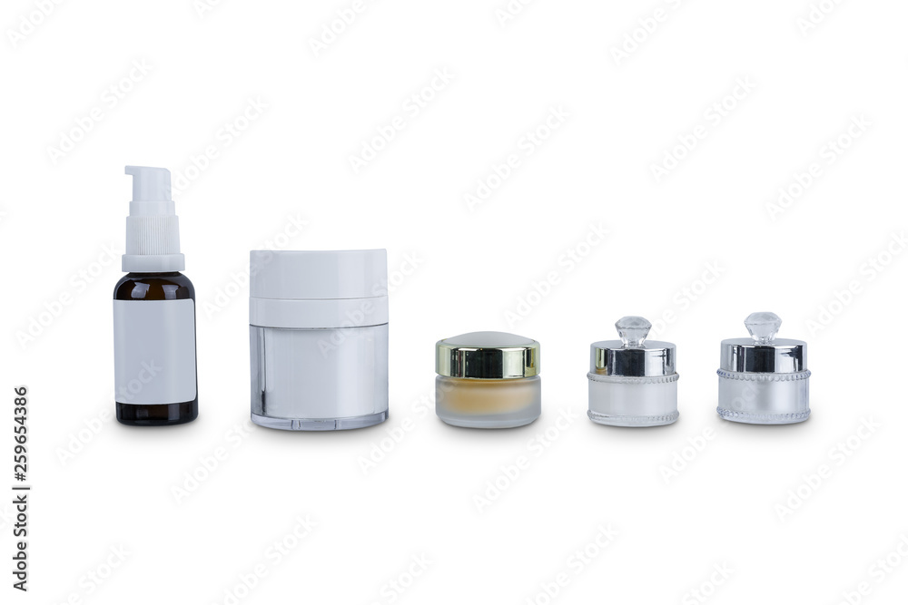 collection of various beauty cosmetic hygiene containers plastic bottle with body moisturising isolated on white background collection of various beauty cosmetic hygiene containers plastic bottle with body moisturising isolated on white background