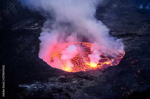 Volcan en el congo Nyirangongo