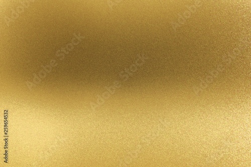 Abstract texture background, glowing golden metal wall