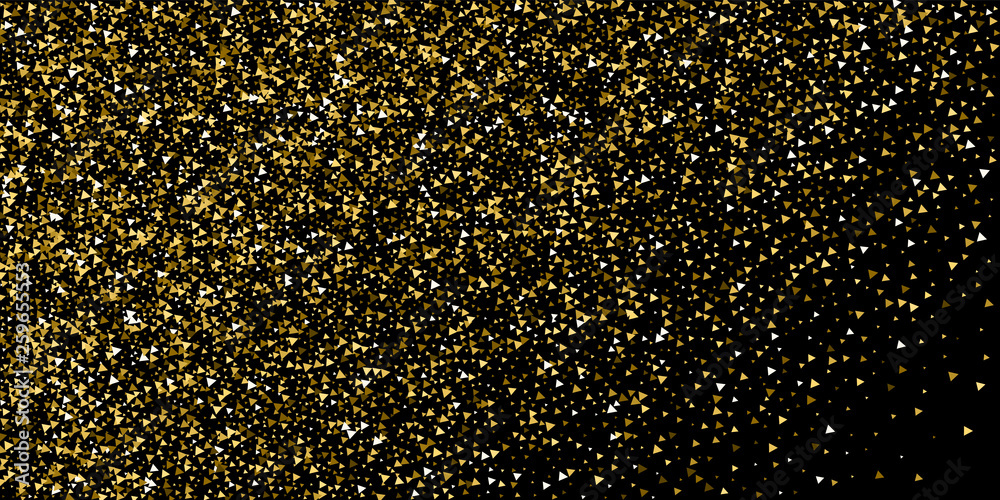 Gold triangles luxury sparkling confetti. Scattere Gold triangles luxury sparkling confetti. Scattere