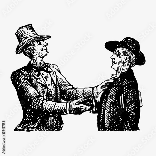 Men shaking hands