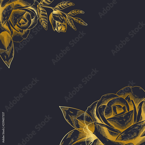 Vintage floral background