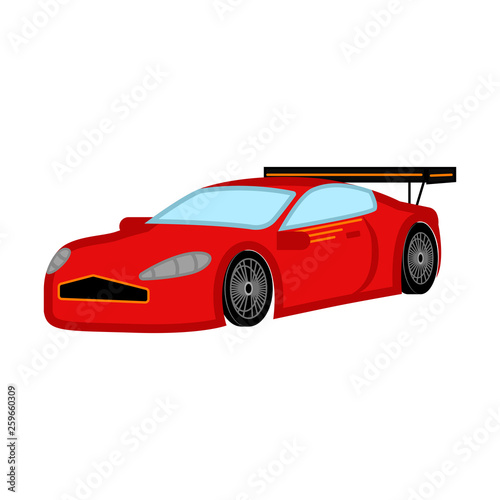 Isolated racing car image. Vector illustration design © lar01joka