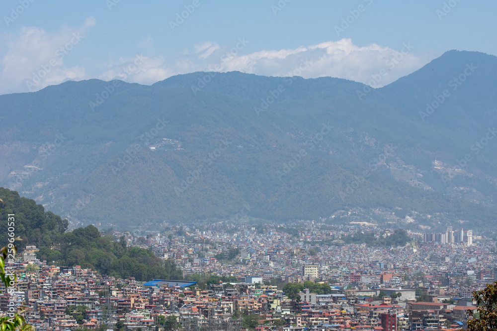 Densely Populated City in the Hills