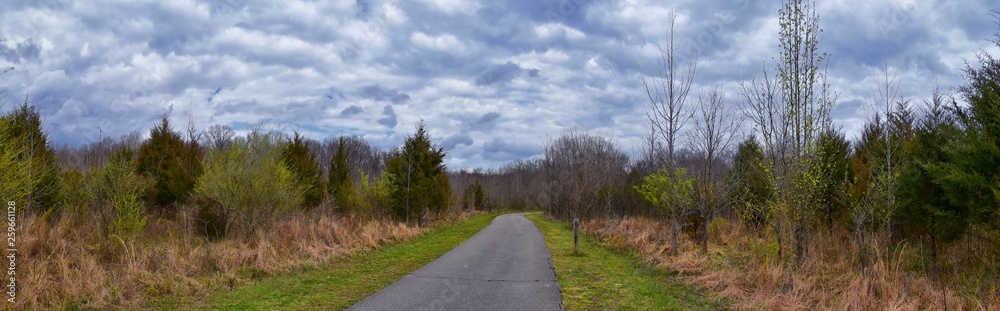 Views of Nature and Pathways along the Shelby Bottoms Greenway and Natural Area Cumberland River frontage trails, bottomland hardwood forests, open fields, wetlands, and streams, Nashville, Tennessee. Views of Nature and Pathways along the Shelby Bottoms Greenway and Natural Area Cumberland River frontage trails, bottomland hardwood forests, open fields, wetlands, and streams, Nashville, Tennessee.
