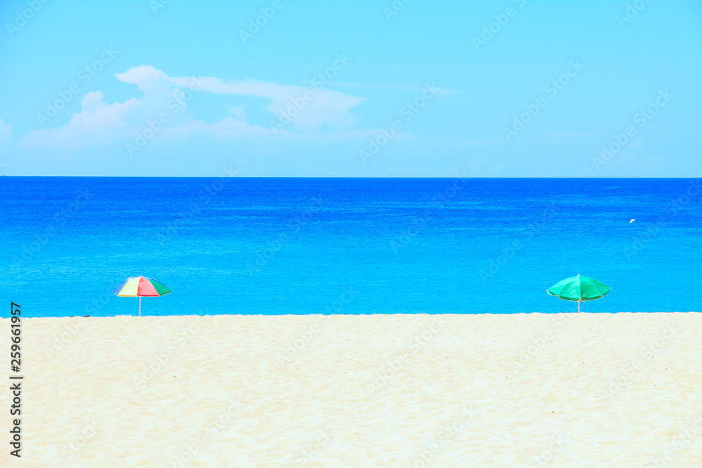 Beautiful Karon Beach under Sunny Weather, Phuket, Thailand Beautiful Karon Beach under Sunny Weather, Phuket, Thailand
