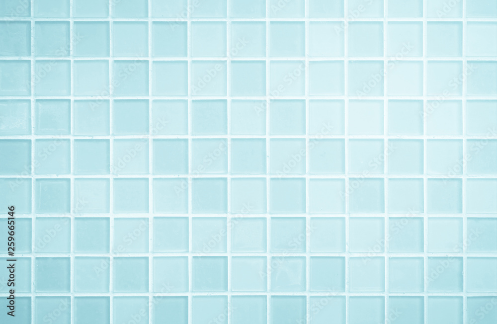 White or Blue ceramic wall and floor tiles abstract background.