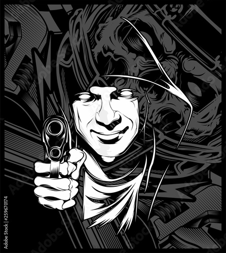 man holding a gun