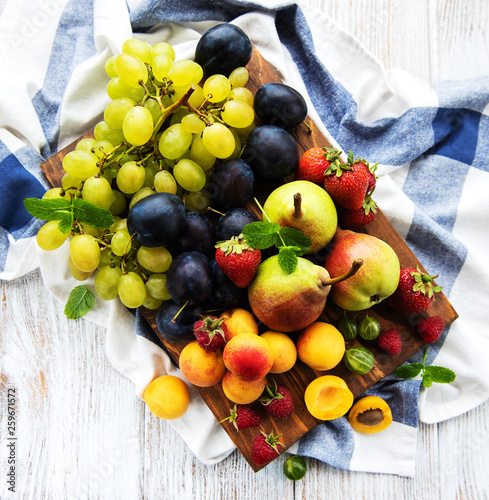 Fresh summer fruits
