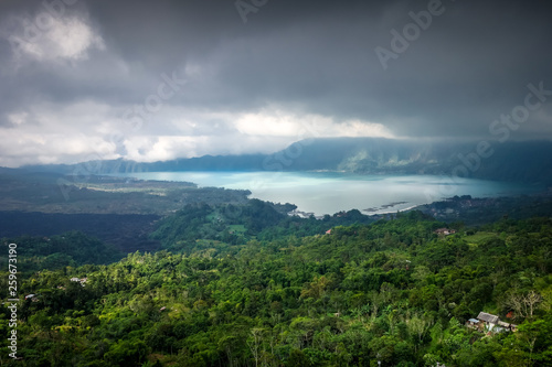 Gunung batur volcano and lake, Bali, Indonesia photo