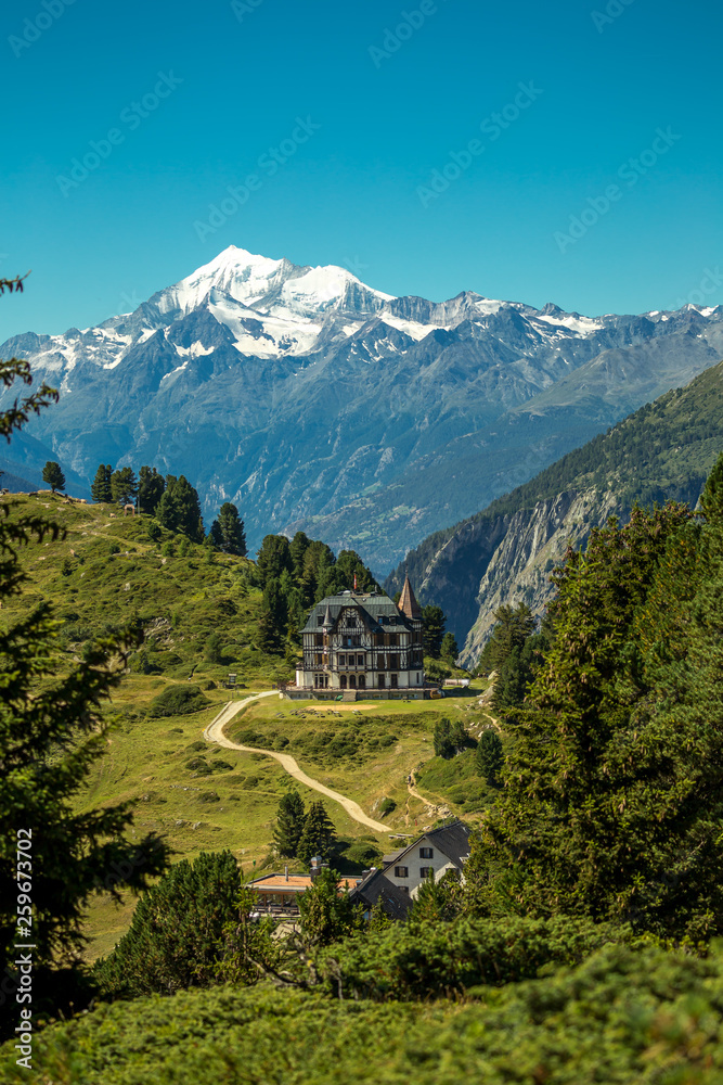 Old villa in the alps