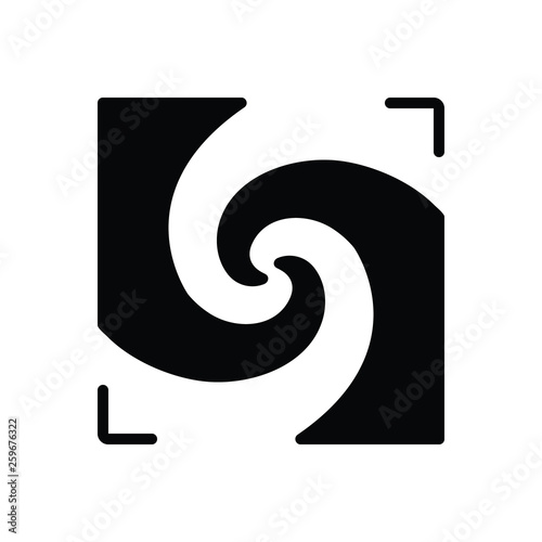 Black solid icon for meld integrate