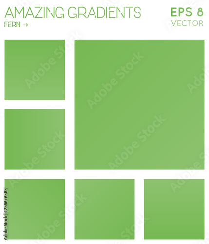 Colorful gradients in fern color tones. Admirable gradient background, dazzling vector illustration.