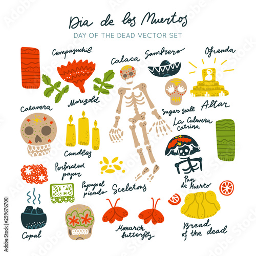 Day of the Dead vector set