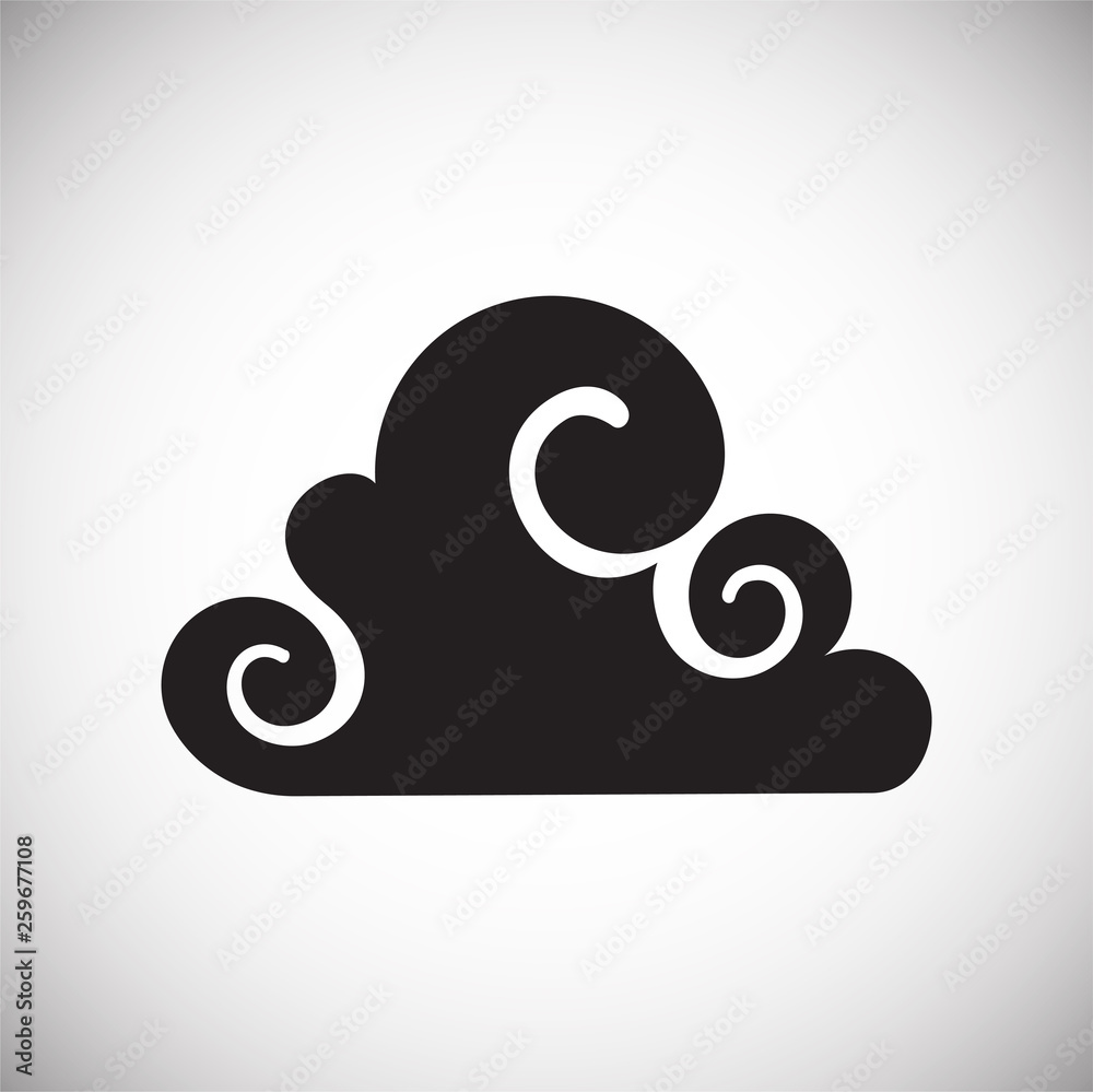 Asian cloud icon on background for graphic and web design. Simple vector sign. Internet concept symbol for website button or mobile app. Asian cloud icon on background for graphic and web design. Simple vector sign. Internet concept symbol for website button or mobile app.