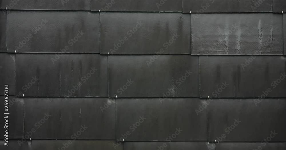 Rain Falling on Roof Tiles in Time Lapse Rain Falling on Roof Tiles in Time Lapse