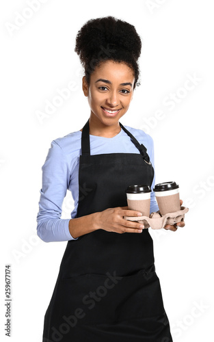 African-American barista on...