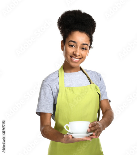 African-American barista on...