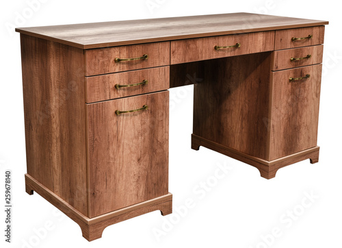 Canvastavla Cabinet furniture, writing desk on an isolated white background