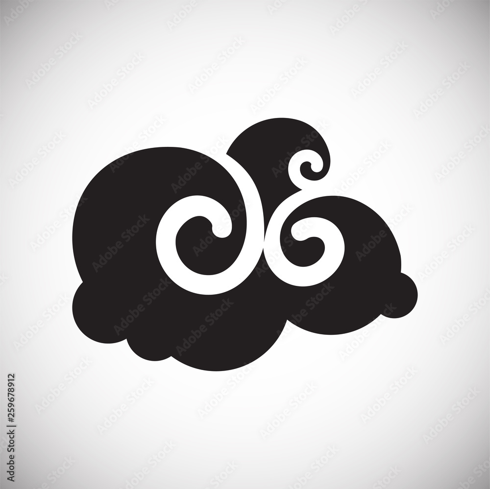 Asian cloud icon on background for graphic and web design. Simple vector sign. Internet concept symbol for website button or mobile app. Asian cloud icon on background for graphic and web design. Simple vector sign. Internet concept symbol for website button or mobile app.