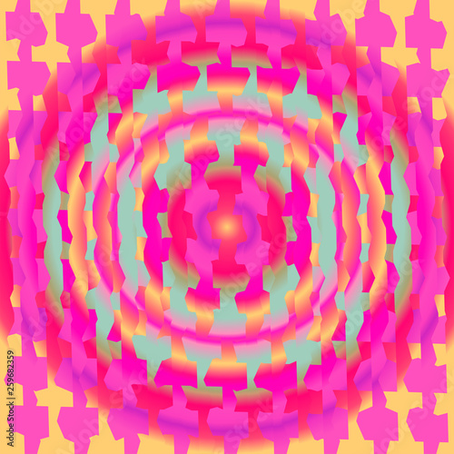 Pink and turquoise green colored gradient art abstract vector background.
