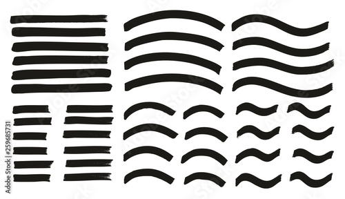 Tagging Marker Medium Lines Curved Lines Wavy Lines High Detail Abstract Vector Background Set 50