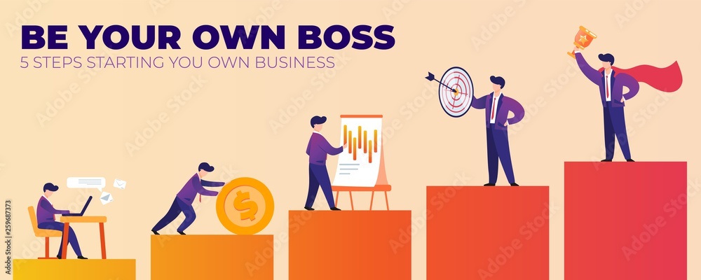 Be Your Own Boss 5 Steps Starting you Own Business