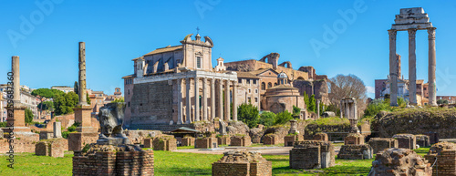 Roman Forum in sunny day, Rome, Italy