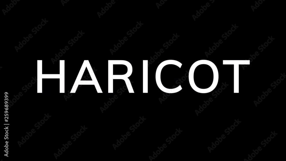 From the Glitch effect arises vegetable HARICOT. Then the TV turns off. Alpha channel Premultiplied - Matted with color black From the Glitch effect arises vegetable HARICOT. Then the TV turns off. Alpha channel Premultiplied - Matted with color black