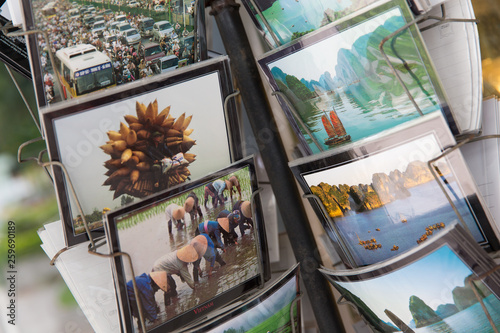 Postcards on the Vietnam market.