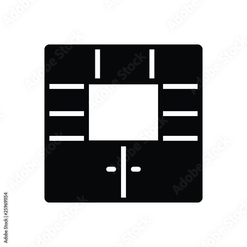 Blacksolid icon for furniture  photo