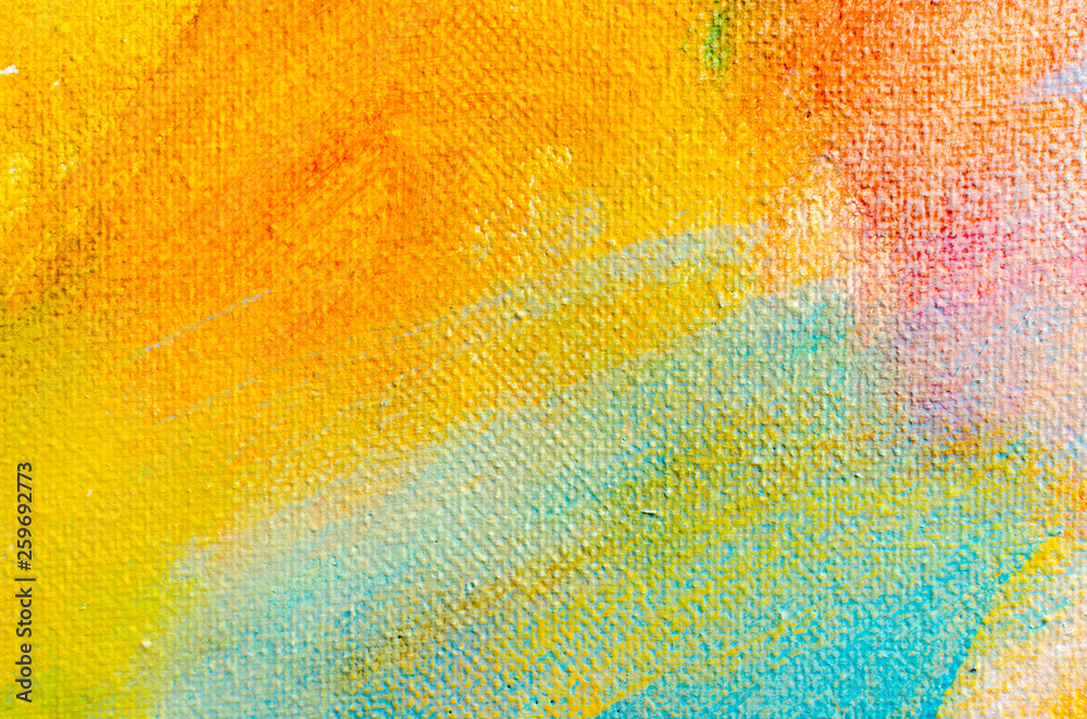 Abstract colorful oil painting on canvas. Oil paint texture. Multi colored  wallpaper. Macro close up acrylic background. Modern art, cover design  concept. Soft gradient. Horizontal fragment. Stock Photo | Adobe Stock