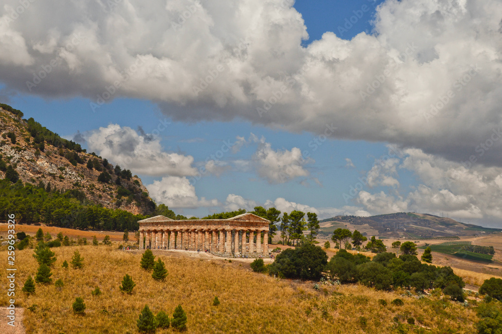 An ancient Greek temple in the Sicily region