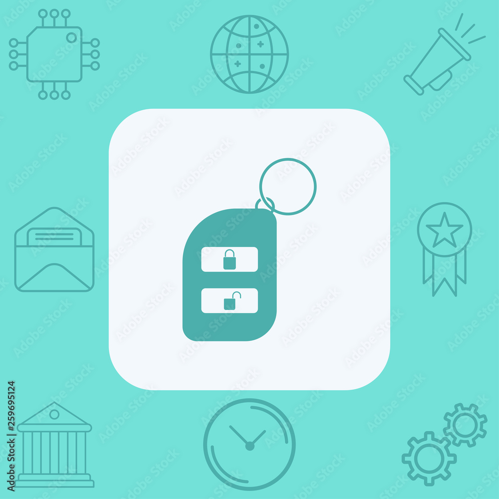 Car key vector icon sign symbol Car key vector icon sign symbol